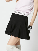 バイカラーサマーニットプリーツスカート