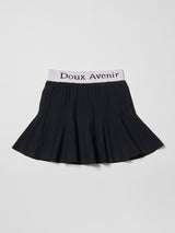 バイカラーサマーニットプリーツスカート