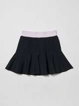バイカラーサマーニットプリーツスカート
