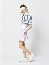 バイカラーサマーニットプリーツスカート