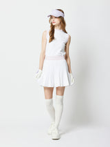 バイカラーサマーニットプリーツスカート