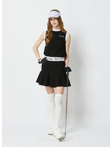 バイカラーサマーニットプリーツスカート