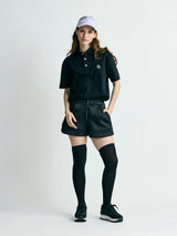 【レディース】段ボールスウェット フロントジップショートパンツ