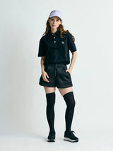 【レディース】段ボールスウェット フロントジップショートパンツ