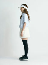 【レディース】段ボールスウェット フロントジップショートパンツ