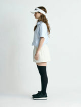 【レディース】段ボールスウェット フロントジップショートパンツ