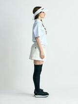 【レディース】段ボールスウェット フロントジップショートパンツ