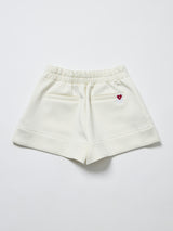 【レディース】段ボールスウェット フロントジップショートパンツ