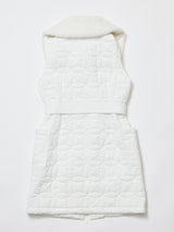 ファー付 中綿キルティング ワンピース