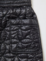 ファー付 中綿キルティング ワンピース