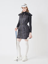 ファー付 中綿キルティング ワンピース