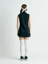 【レディース】ラウンドカラーポロシャツワンピース