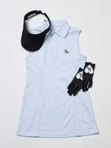 【レディース】ラウンドカラーポロシャツワンピース