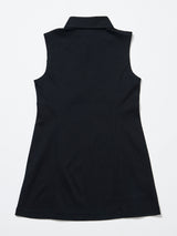 【レディース】ラウンドカラーポロシャツワンピース