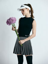 【レディース】サマーニット プリーツスカートワンピース