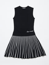 【レディース】サマーニット プリーツスカートワンピース