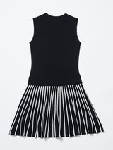 【レディース】サマーニット プリーツスカートワンピース