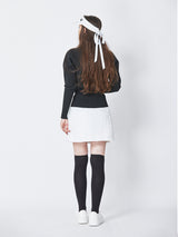 襟付きニット (筆記体ロゴ)