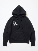 アンチピリング  リブニットパーカー