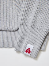 アンチピリング  リブニットパーカー