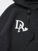 アンチピリング  リブニットパーカー