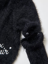 【アームウォーマー付】シャギーニットトップス