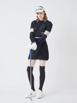 【アームウォーマー付】シャギーニットトップス