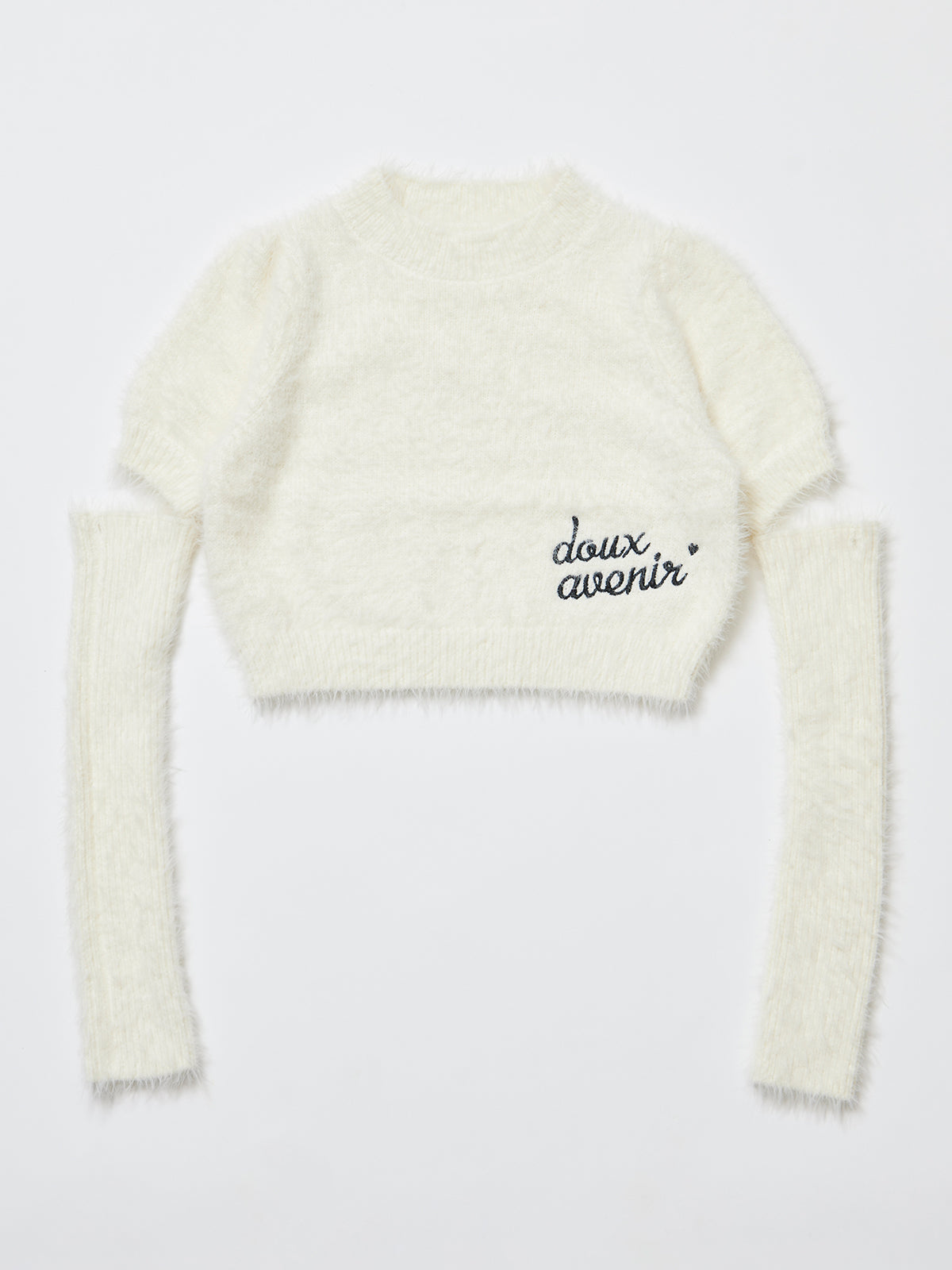 アームウォーマー付】シャギーニットトップス – Doux Avenir