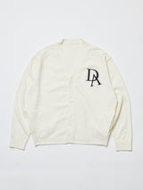 DAロゴ ソフトタッチ  Vネックニットカーディガン