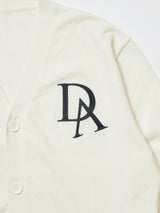 DAロゴ ソフトタッチ  Vネックニットカーディガン