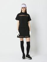 シースルーハイネックトップス