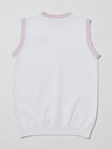 バイカラーサマーニットベスト