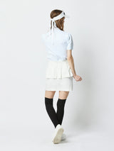 カットアウト半袖 ニットトップス