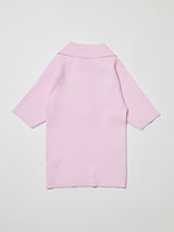 タイトリブニットポロシャツ