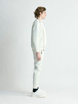 段ボールスウェット サイドジップ開きトレーナー