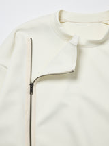 段ボールスウェット サイドジップ開きトレーナー