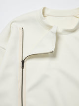 段ボールスウェット サイドジップ開きトレーナー