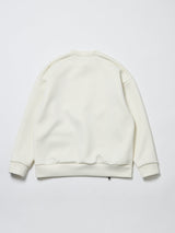 段ボールスウェット サイドジップ開きトレーナー