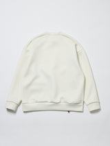 段ボールスウェット サイドジップ開きトレーナー