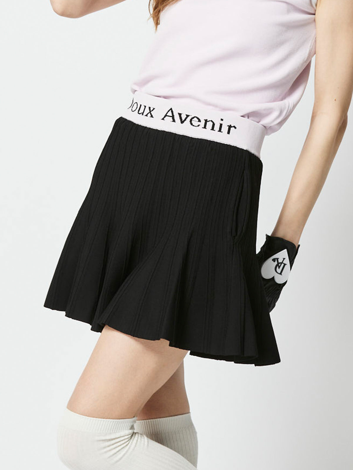 バイカラーサマーニットプリーツスカート – Doux Avenir ドゥ