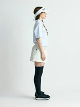 【レディース】段ボールスウェット　フロントジップショートパンツ