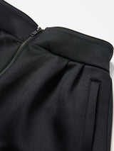 【レディース】段ボールスウェット　フロントジップショートパンツ