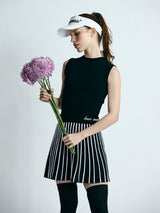 【レディース】サマーニット　プリーツスカートワンピース