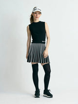 【レディース】サマーニット　プリーツスカートワンピース