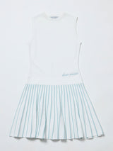 【レディース】サマーニット　プリーツスカートワンピース