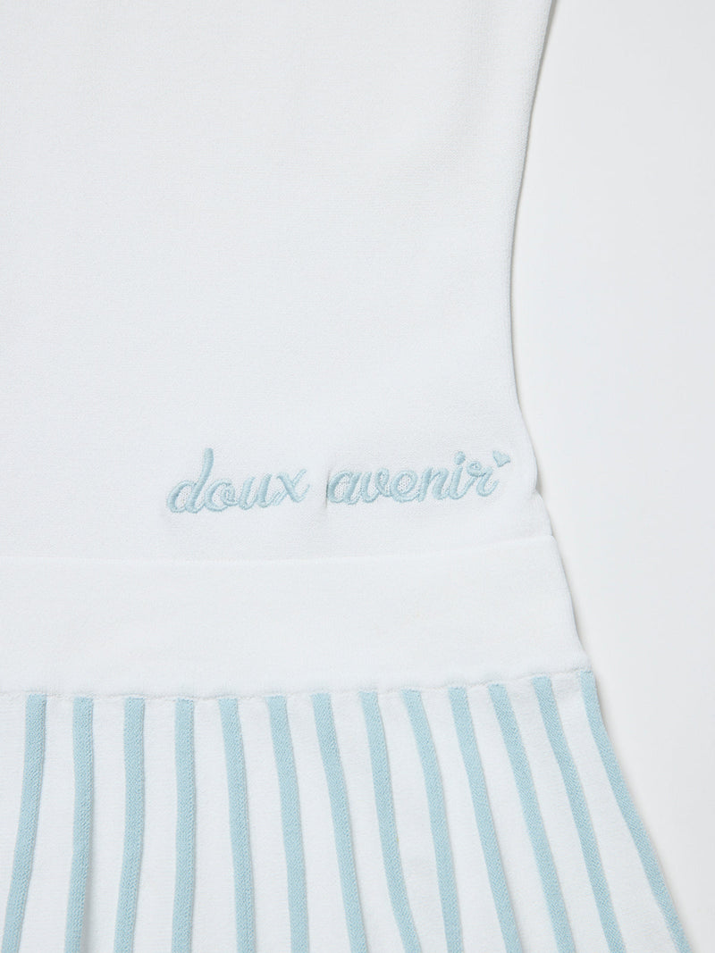 【レディース】サマーニット　プリーツスカートワンピース