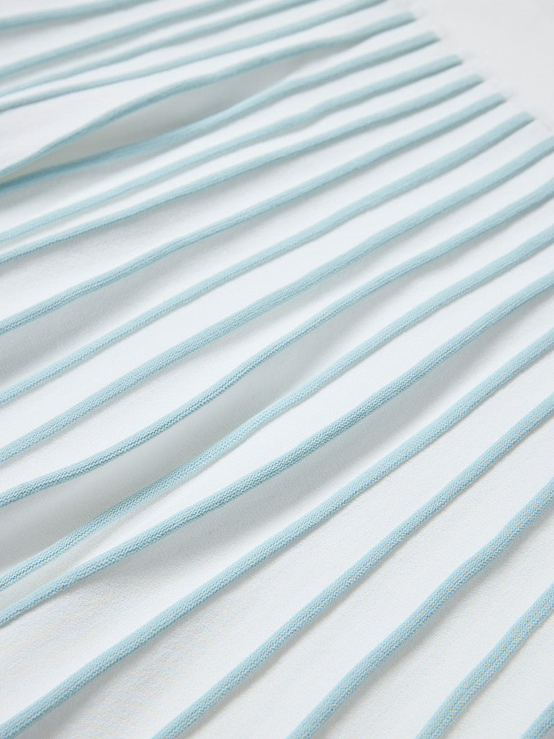 【レディース】サマーニット　プリーツスカートワンピース