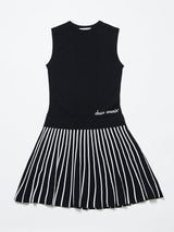 【レディース】サマーニット　プリーツスカートワンピース