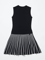 【レディース】サマーニット　プリーツスカートワンピース