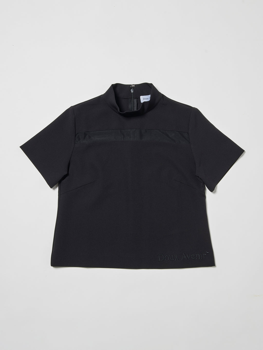 ドゥ アヴニール Doux Avenir シースルーハイネックトップス （ブラック） シースルーハイネックトップス – Doux Avenir ドゥ アヴニール